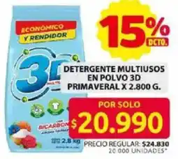 Ara 3d detergente multiusos en polvo primaveral oferta