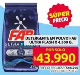 Ara Fab ultra detergente en polvo flash oferta