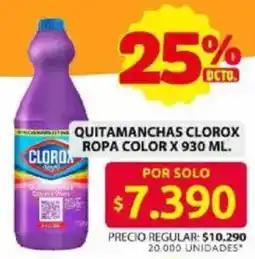 Ara Clorox quitamanchas ropa color oferta