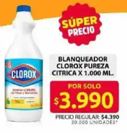 Ara Clorox blanqueador pureza citrica oferta
