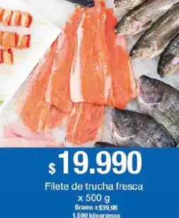 Jumbo Filete de trucha fresca oferta