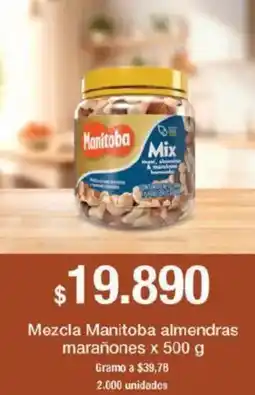 Jumbo Manitoba mezcla almendras marañones oferta