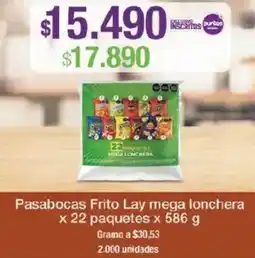 Jumbo Pasabocas frito lay mega lonchera oferta