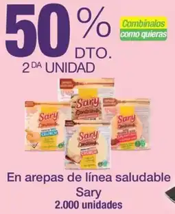 Jumbo Sary en arepas de línea saludable oferta