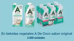 Jumbo A de coco en bebidas vegetales sabor original oferta