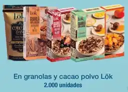 Jumbo Lök en granolas y cacao polvo oferta