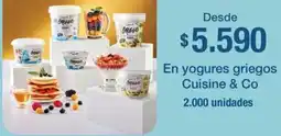 Jumbo Cuisine & co en yogures griegos oferta