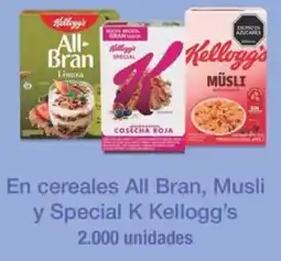 Jumbo All bran, musli y special k kellogg's en cereales oferta