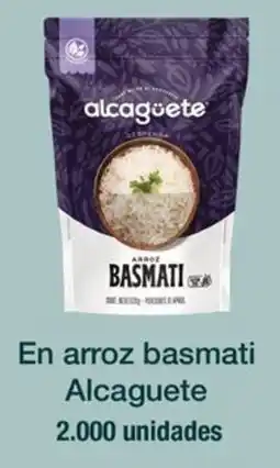 Jumbo Alcaguete en arroz basmati oferta