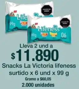 Jumbo La victoria snacks lifeness surtido oferta