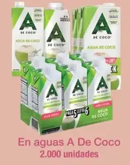Jumbo A de coco en aguas oferta