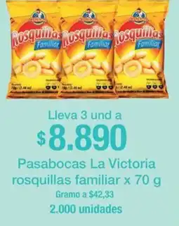Jumbo La victoria pasabocas rosquillas familiar oferta