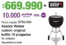 Jumbo Weber asador carbón original kettle oferta