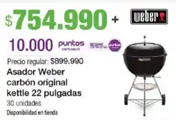 Jumbo Weber asador carbón original kettle oferta