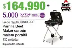 Jumbo Beef maker parrilla carbón maleta portátil oferta