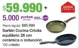 Jumbo Cocina criolla sartén equilibrio oferta