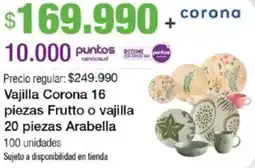 Jumbo Corona vajilla oferta
