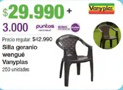 Jumbo Vanyplas silla geranio wengué oferta