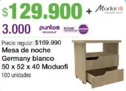 Jumbo Moduofi mesa de noche germany blanco oferta