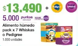 Jumbo Whiskas o pedigree alimento húmedo oferta