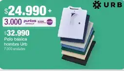 Jumbo Urb polo básica hombre oferta