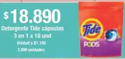 Jumbo Tide detergente cápsulas oferta