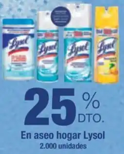 Jumbo Lysol en aseo hogar oferta