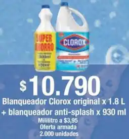 Jumbo Clorox blanqueador original oferta