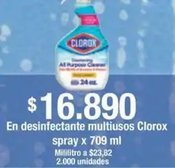 Jumbo Clorox spray en desinfectante multiusos oferta