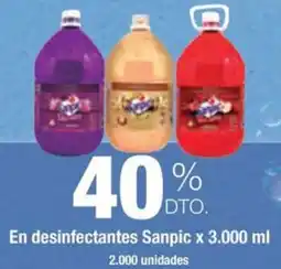 Jumbo Sanpic en desinfectantes oferta