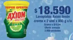 Jumbo Axion lavaplatos limón crema oferta