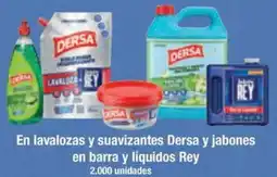 Jumbo Dersa en lavalozas y suavizantes y jabones en barra y líquidos rey oferta