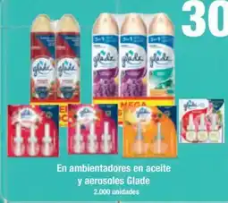 Jumbo Glade en ambientadores en aceite y aerosoles oferta