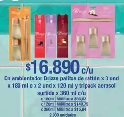 Jumbo Brizze en ambientador palitos de rattán oferta