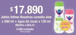 Jumbo Nosotras jabón íntimo camelia aloe oferta