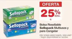 Makro Sellopack bolsa resellable multiusos y para congelar oferta