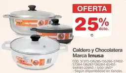Makro Imusa caldero y chocolatera marca oferta