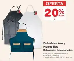 Makro Aro y home set delantales oferta