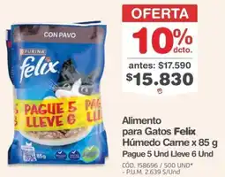 Makro Felix alimento para gatos húmedo carne oferta