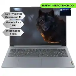 Falabella Portatil Slim 3 Intel Core I7 13620H Gen 13 - Memoria Ram 24GB - 1TERA - 15 - WIN 11 oferta