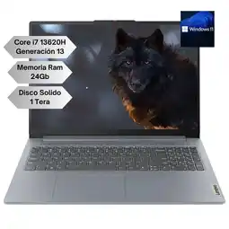 Falabella Portatil Slim 3 Intel Core I7 13620H Gen 13 - Memoria Ram 24GB - 1TERA - 15 - WIN 11 oferta