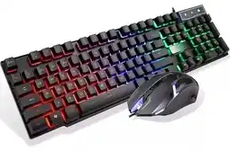 Falabella Combo Gamer Teclado Luces Y Mouse Luces Ergonomico CMK-188 oferta
