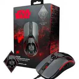 Falabella Mouse Gaming PMO-S203DS Star Dark Side NegroRojo oferta