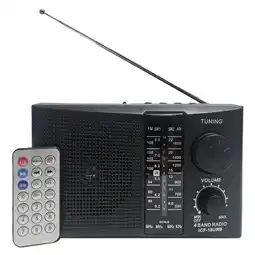 Falabella Radio Am Fm Sw Recargable Corriente Eléctrica Y Pilas Con Bluetooth Y Mp3 oferta