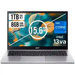 Falabella PORTATIL ASPIRE INTEL CORE I7-13620H SSD 1TB RAM 8GB DDR5 15,6 IPS FHD oferta