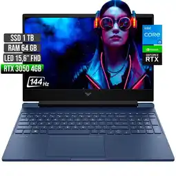 Falabella Portátil Gamer Victus Intel Core I5 RTX 3050 4GB 1TB 64GB 15.6 144Hz oferta