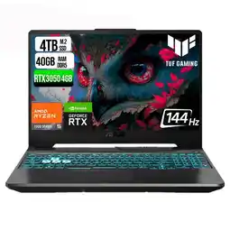 Falabella Portátil Gamer TUF A15 Ryzen 5 RTX 3050 40GB 4TB 15.6 oferta