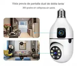 Falabella Cámara de seguridad Bombillo Robot Doble Cámara Wifi oferta