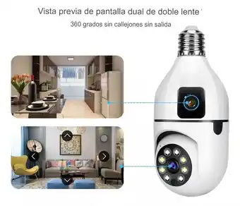 Falabella Cámara de seguridad Bombillo Robot Doble Cámara Wifi oferta