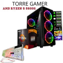 Falabella TORRE GAMER RYZEN 5 5600G/ 16GB RAM /512GB M.2 SSD/ BOARD A520M oferta